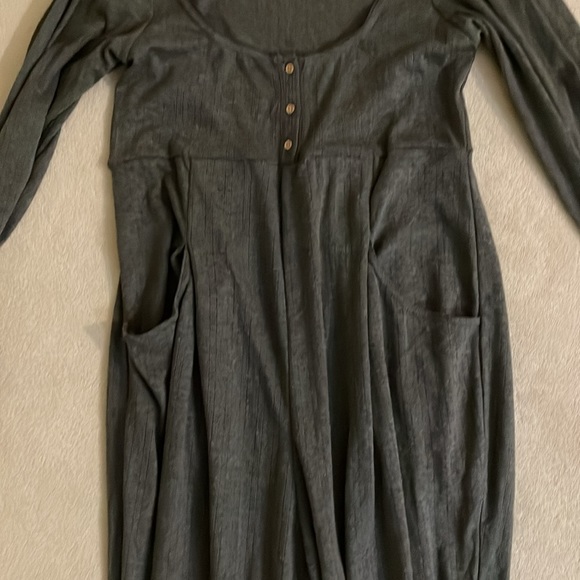 NWOT Free People On Point Cozy Ribbed Knit Lace Trim Romper in size XS Gray - Picture 10 of 12